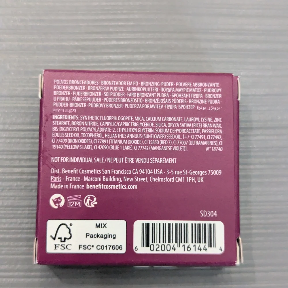 Benefit Hoola Original Powder Bronzer Mini Travel Size 1.8gm